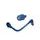 Lever guard ACCOSSATO with blue hose and joint right, aluminium