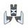 Tank pad PUIG SPECIFIC 9129C carbon look with side part