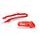 Chain guide / slider kit POLISPORT red CR 04