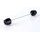 Axle sliders PUIG PHB19 20167N Crni without color caps, rear