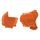 Clutch and ignition cover protector kit POLISPORT 90969 Orange
