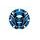 Fuel cap cover PUIG RADIKAL 6308A plavi