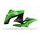 Radiator scoops POLISPORT 8412800001 (pair) green 05/black