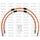 CROSSOVER Front brake hose kit Venhill POWERHOSEPLUS KAW-6017FS-OR (2 hoses in kit) Orange hoses, stainless steel fittings