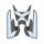Tank pad PUIG SPECIFIC 8434C carbon look with side part