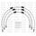 STANDARD Front brake hose kit Venhill POWERHOSEPLUS KAW-11004FS-WT (3 hoses in kit) White hoses, stainless steel fittings