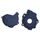 Clutch and ignition cover protector kit POLISPORT 90972 Plavi