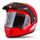 Motocross Helmet CASSIDA FORMX JAWA ROTAX red/ white/ gold/ black matt peak XS
