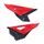 Side Panels POLISPORT 8611300001 restyling Red/Black