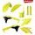 Plastic body kit POLISPORT 90743 Flo yellow