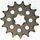 Chain kit EK - Silver chain 420 DEH, Non-sealed, CHK front sprocket SUPERSPROX, CHK rear sprocket SUPERSPROX for YAMAHA PW 80 1983-2006