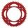 Rear ALU sprocket SUPERSPROX RAL-209:49-RED crven 49T, 420