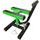 Motocross enduro stand Q-Tech Green M002-482 28cm / 40 cm