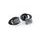 Frame sliders PUIG R19 3152N black with grey rubber