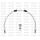 Kit prednjih kočionog crijeva Venhill POWERHOSEPLUS TRI-9023FB-WT (1 hose in kit) White hoses, black fittings