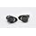 Frame sliders PUIG R19 20388N black with grey rubber