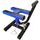 Motocross enduro stand Q-Tech Blue M002-479 28cm / 40 cm