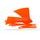 Radiator scoops POLISPORT 8429500001 (pair) orange KTM