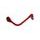 Lever guard ACCOSSATO with red hose and joint right, aluminium