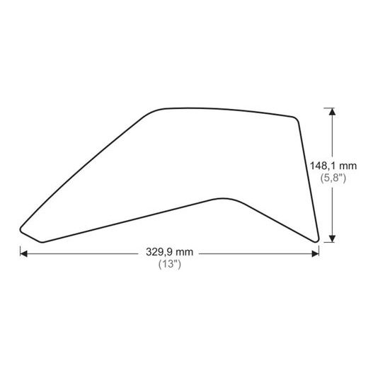 SIDE TANK PAD PUIG SPECIFIC 20075N CRNI
