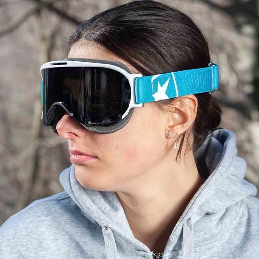 GOGGLES ARIETE WABI 14980-FNBT SMOKED LENS TURQUOISE/WHITE