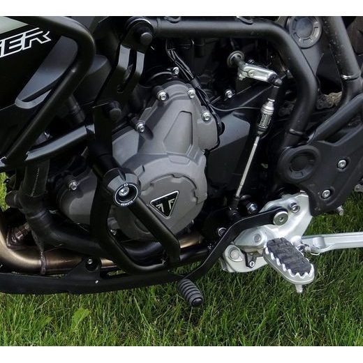 ENGINE GUARDS RDMOTO CF152KD CRNI LOWER FRAMES (WITH PROTECTORS) FOR TRIUMPH TIGER 900 2019-2025