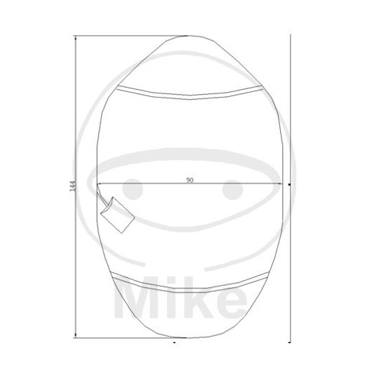 WATERPROOF SEAT COVER JMS MAXI SCOOTER 90X144CM