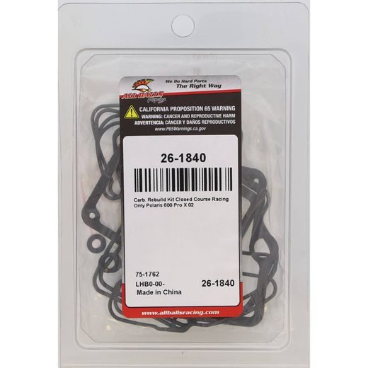 CARBURETOR REBUILD KIT ALL BALLS RACING CARK26-1840