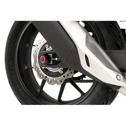 AXLE SLIDERS PUIG PHB19 21497N CRNI WITHOUT COLOR CAPS, REAR