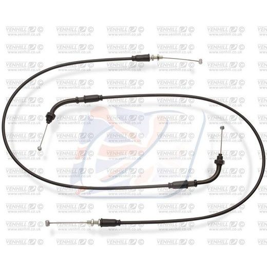 THROTTLE CABLE VENHILL H02-4-104-BK FEATHERLIGHT CRNI