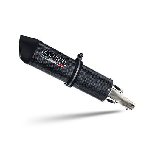 SLIP-ON EXHAUST GPR FURORE EVO4 POPPY D.140.FP4 MATTE BLACK INCLUDING REMOVABLE DB KILLER AND LINK PIPE