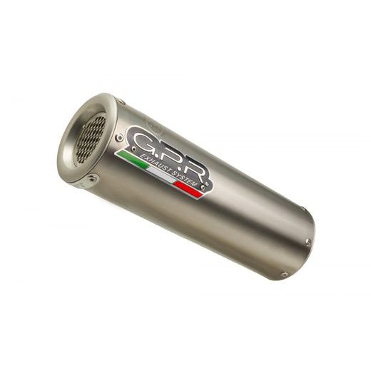 SLIP-ON EXHAUST GPR M3 D.111.1.M3.TN BRUSHED TITANIUM INCLUDING REMOVABLE DB KILLER AND LINK PIPE