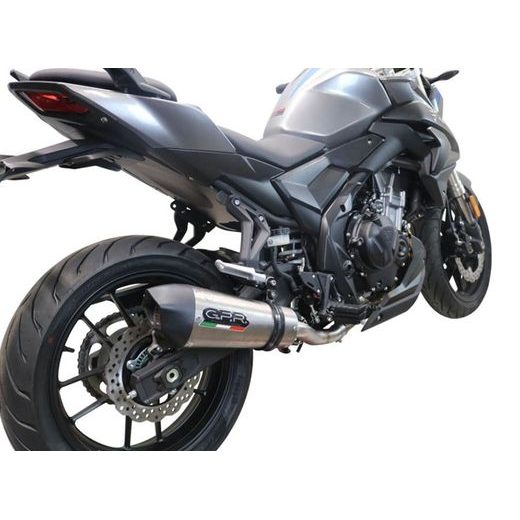 SLIP-ON EXHAUST GPR NEW GRAND PRIX EVO TITANIUM E5.VO.2.GPAN.TO BRUSHED TITANIUM INCLUDING REMOVABLE DB KILLER AND LINK PIPE