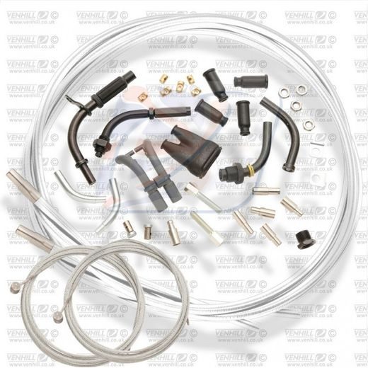 UNIVERSAL THROTTLE CABLE KIT VENHILL U01-4-150-WT 1,35M (4 STROKE) WHITE