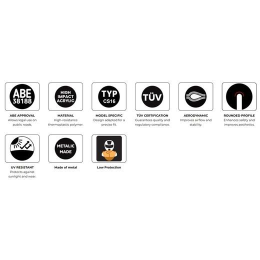 WINDSHIELD PUIG NEW GEN. SPORT 6437W TRANSPARENT