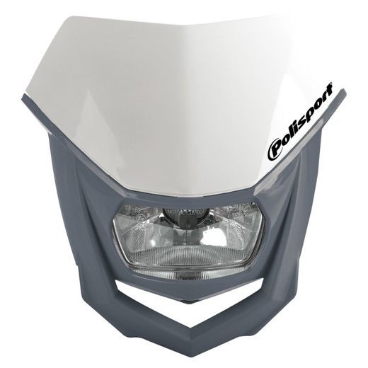 HEADLIGHT POLISPORT HALO 8657400043 WHITE/NARDO GREY