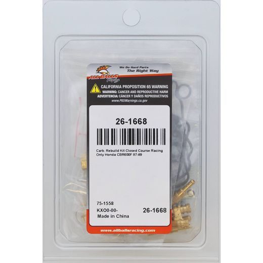 CARBURETOR REBUILD KIT ALL BALLS RACING CARK26-1668