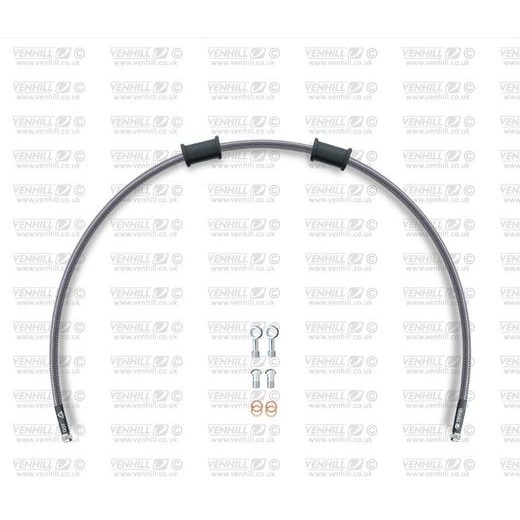 KIT PREDNJIH KOČIONOG CRIJEVA VENHILL POWERHOSEPLUS KAW-6024FS-CB (1 HOSE IN KIT) CARBON HOSES, STAINLESS STEEL FITTINGS