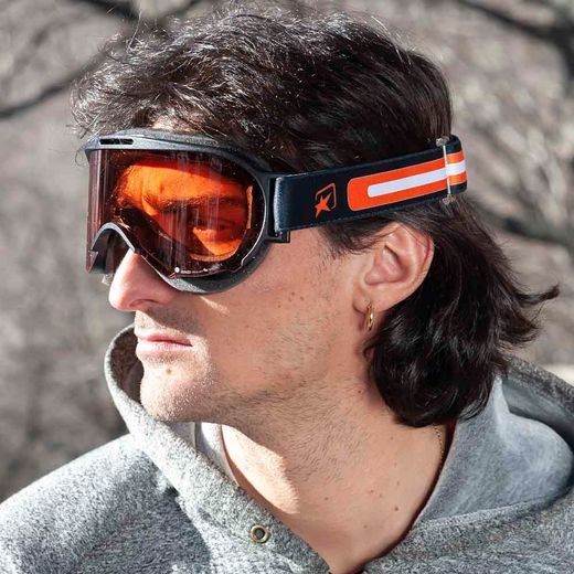 GOGGLES ARIETE WABI 14980-ONNO ORANGE LENS BLACK/ORANGE
