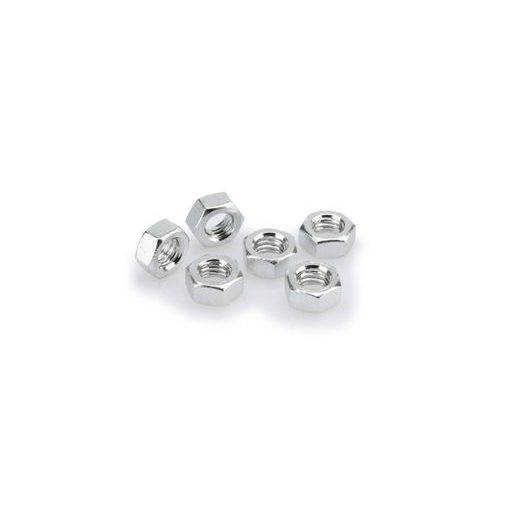 NUTS PUIG ANODIZED 0863P SILVER M8 (6PCS)