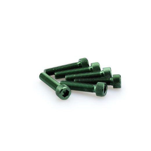SCREWS PUIG ANODIZED 0500V GREEN M8 X 35MM (6PCS)
