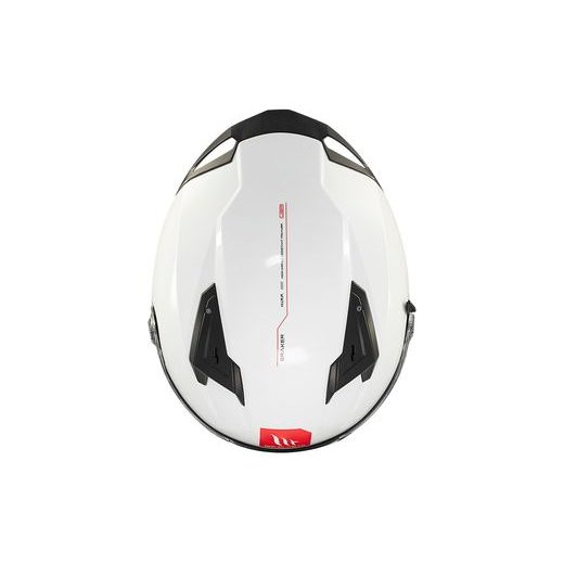 FULL FACE HELMET MT HELMETS BRAKER SV SOLID A0 GLOSS PEARL WHITE XL