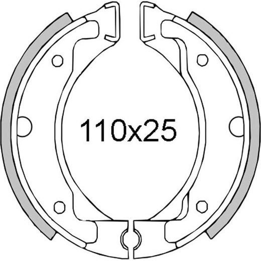 ČELJUSTI KOČNICA (PAKNE) RMS 225120051