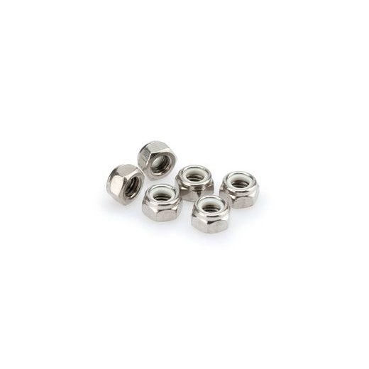 NUTS PUIG ANODIZED 0832P SILVER M8 (6PCS)