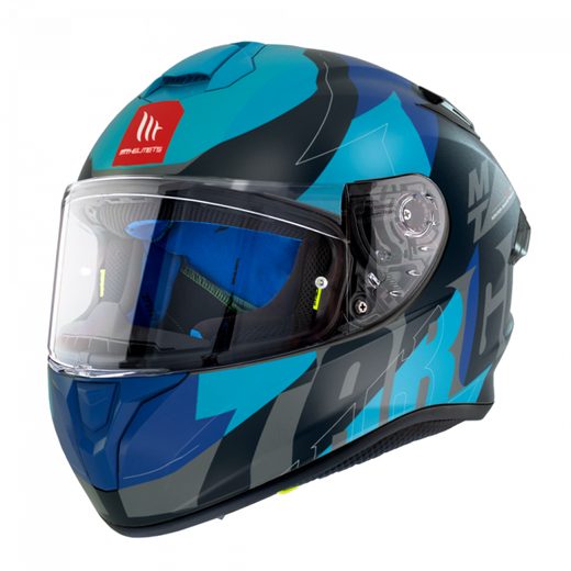 HELMET MT HELMETS TARGO PRO BIGER B7 MATT BLUE S