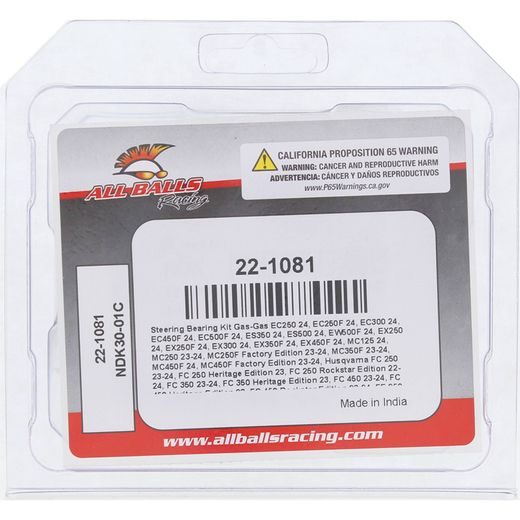 STEERING BEARING KIT ALL BALLS RACING SB22-1081