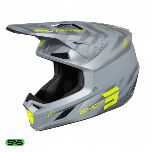 HELMET SHOT SPEED TIGER A04-21OB-E03 GREY MATT XL