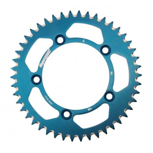 REAR ALU SPROCKET SUPERSPROX RAL-4:46-BLU PLAVI 46T, 420
