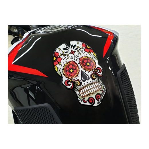 TANK PAD PUIG SKULL 3673R CRVEN