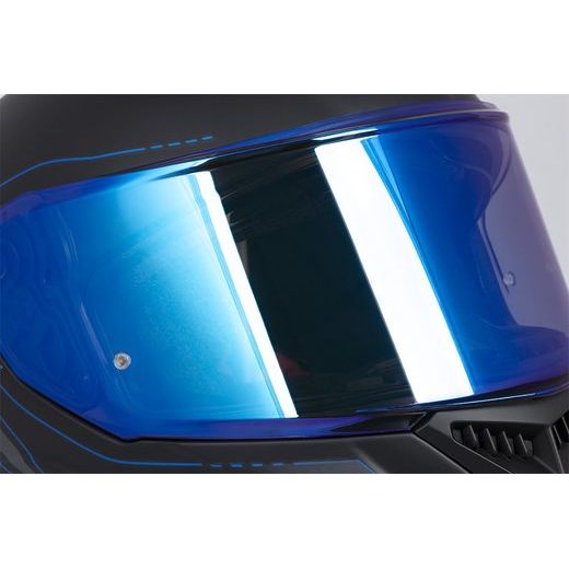 FULL FACE HELMET CASSIDA INTEGRAL GT 2.1 FLASH MATT BLACK/ METALLIC BLUE/ DARK GREY S